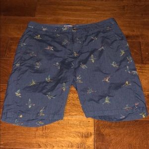 Blue vans shorts with ducks size 32 waist